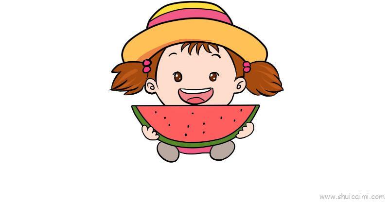 夏至儿童画怎么画 夏至简笔画顺序