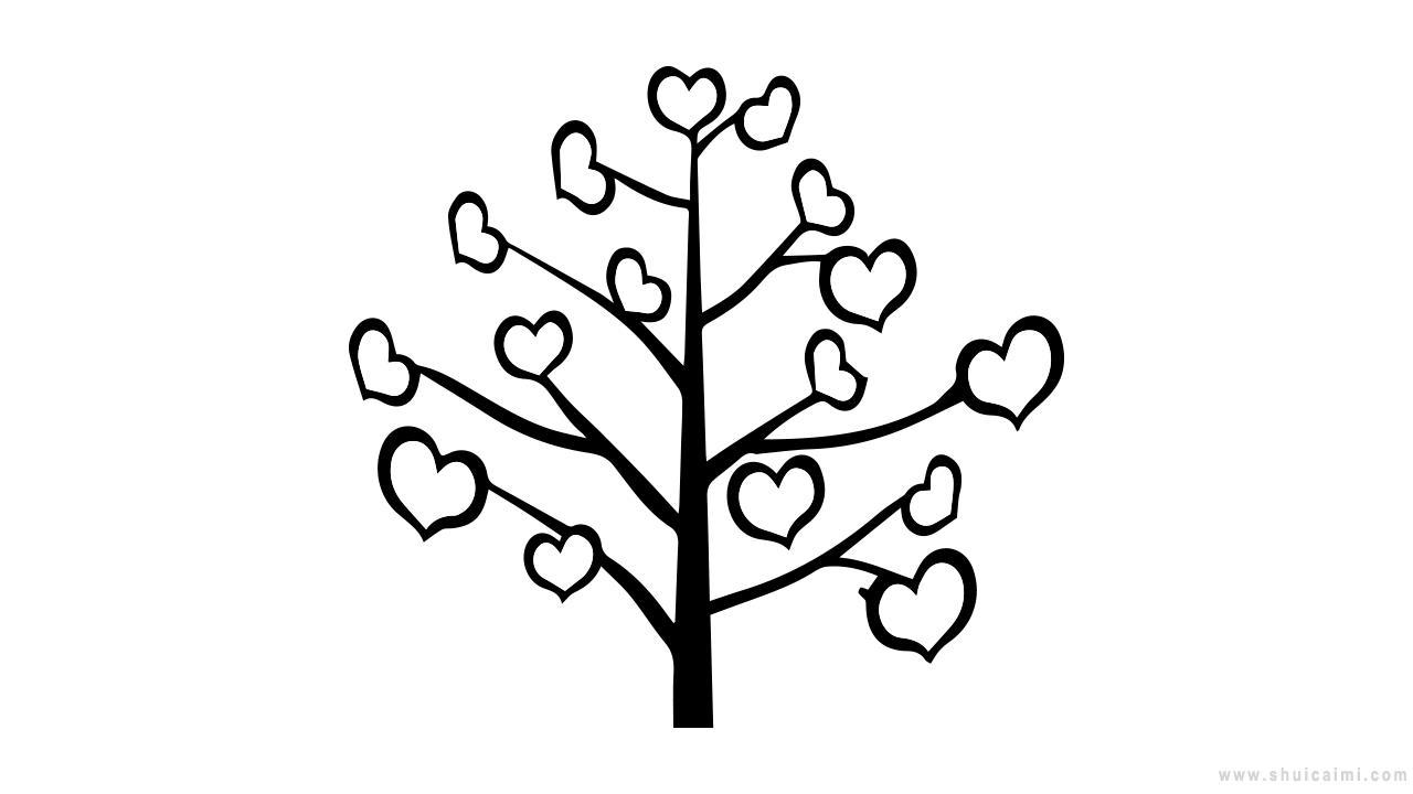 心愿树简笔画怎么画 心愿树简笔画图片大全