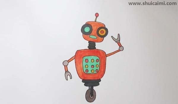机器人简笔画怎么画 机器人简笔画简单