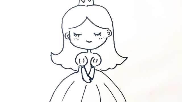 公主图片简笔画 长发公主图片简笔画