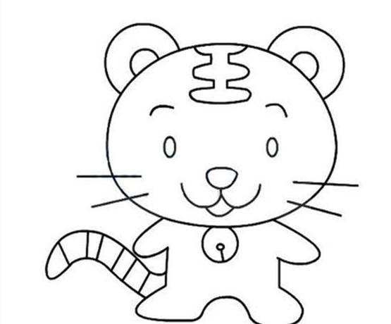 老虎图片简笔画 手绘老虎图片简笔画