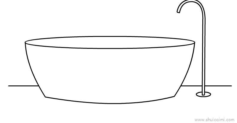 水槽儿童画怎么画 水槽简笔画图片