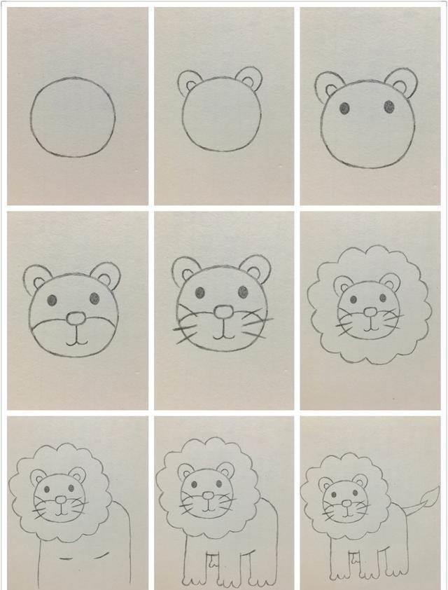 狮子的简笔画 狮子的简笔画简单霸气