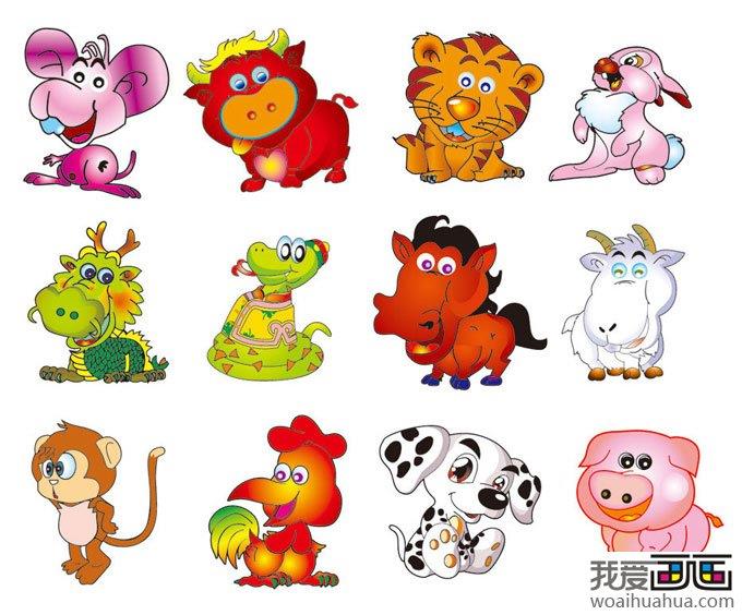 十二生肖动物矢量简笔画怎么画 十二生肖动物矢量简笔画顺序