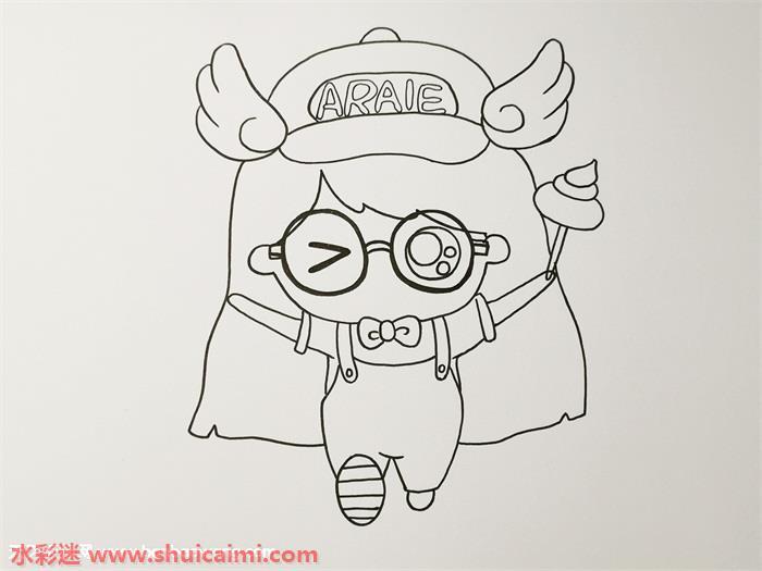 阿拉蕾怎么画 阿拉蕾简笔画步骤