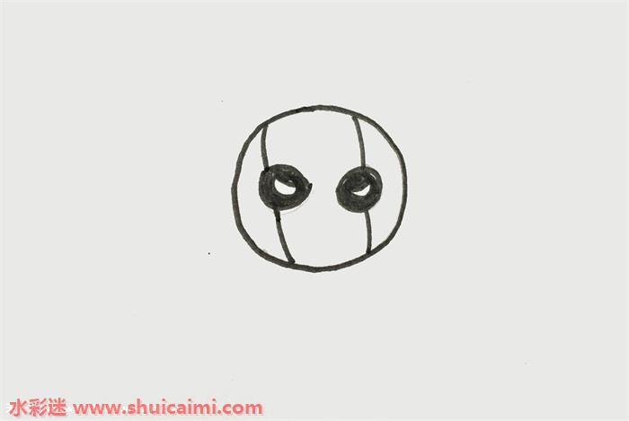 死侍简笔画:死侍怎么画一步一步教简笔画简单帅气