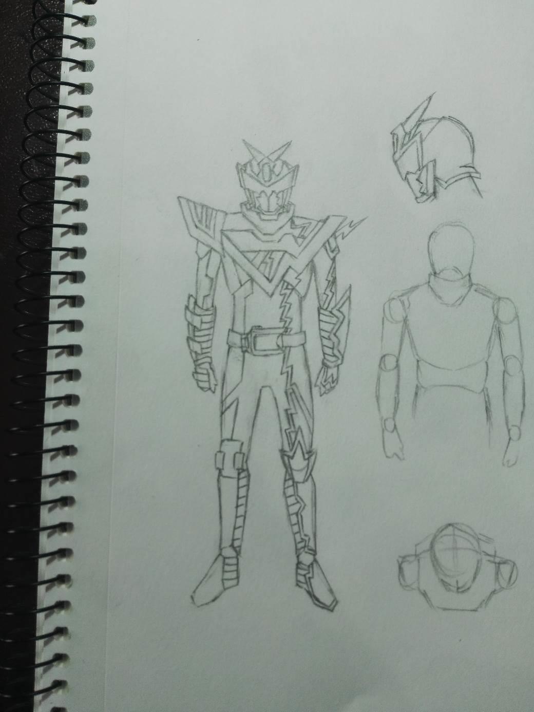 假面骑士简笔画 假面骑士简笔画简单又帅气