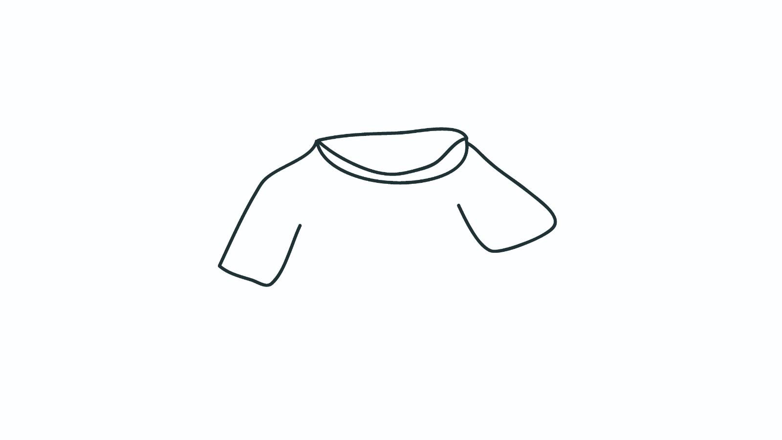 短袖简笔画怎么画 短袖简笔画步骤