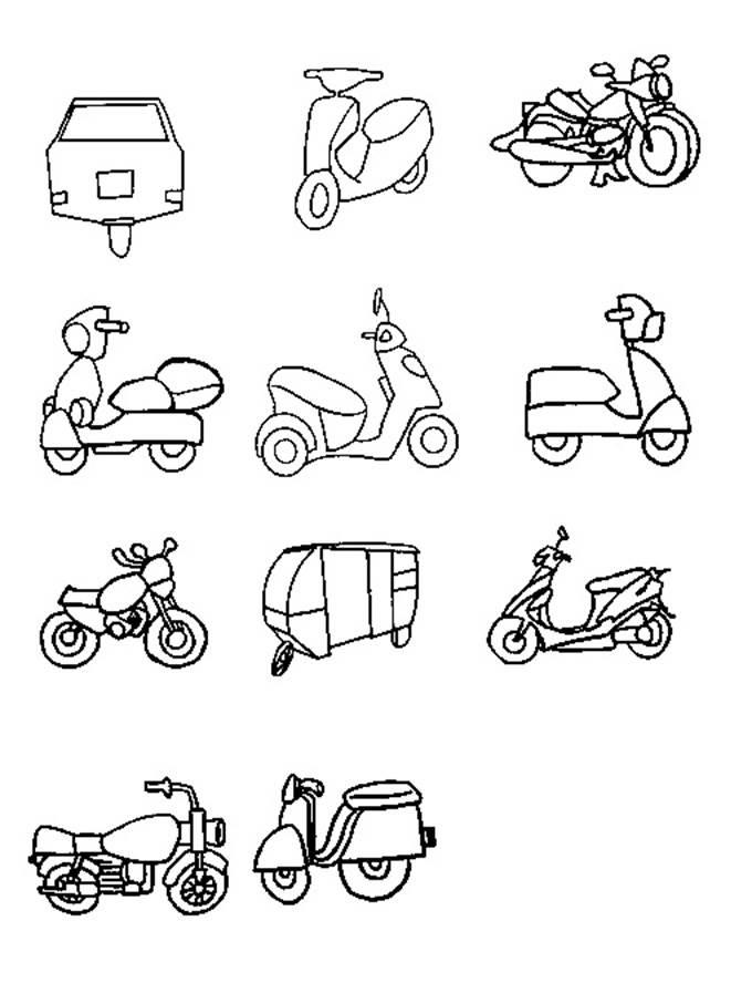 摩托车 简笔画摩托车简笔画帅气