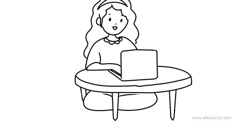 抵制网络诈骗儿童画怎么画 抵制网络诈骗简笔画画法