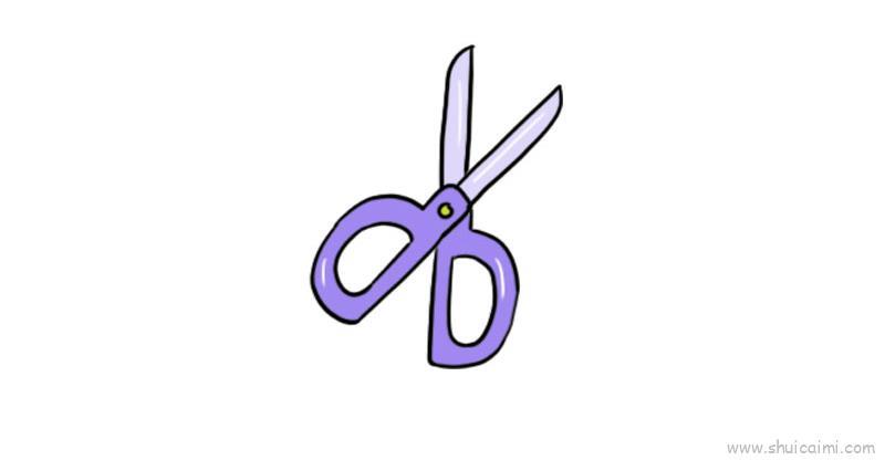 剪刀儿童画怎么画 剪刀简笔画步骤