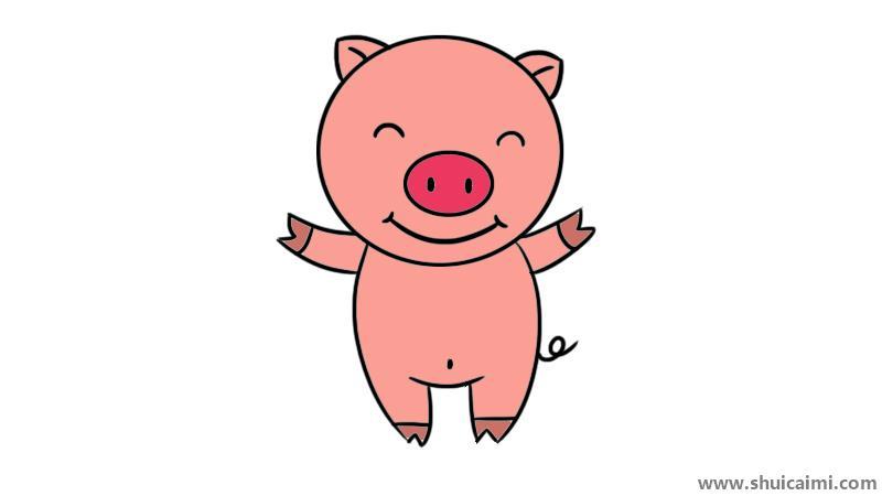 猪简笔画怎么画 猪简笔画好看