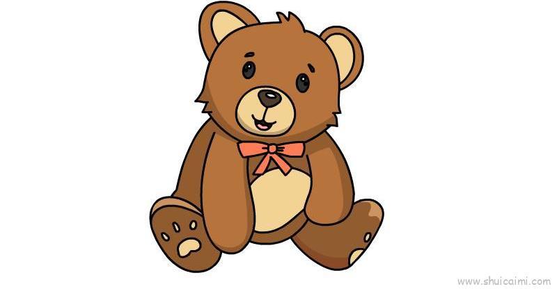熊可爱儿童画怎么画 熊可爱简笔画步骤