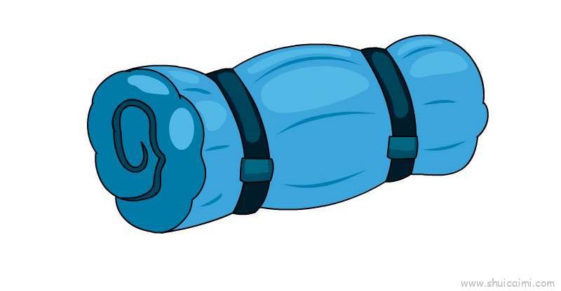 睡袋儿童画怎么画 睡袋简笔画好看