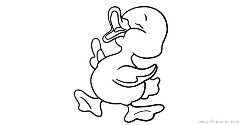 小鸭子儿童画怎么画 小鸭子简笔画图片大全