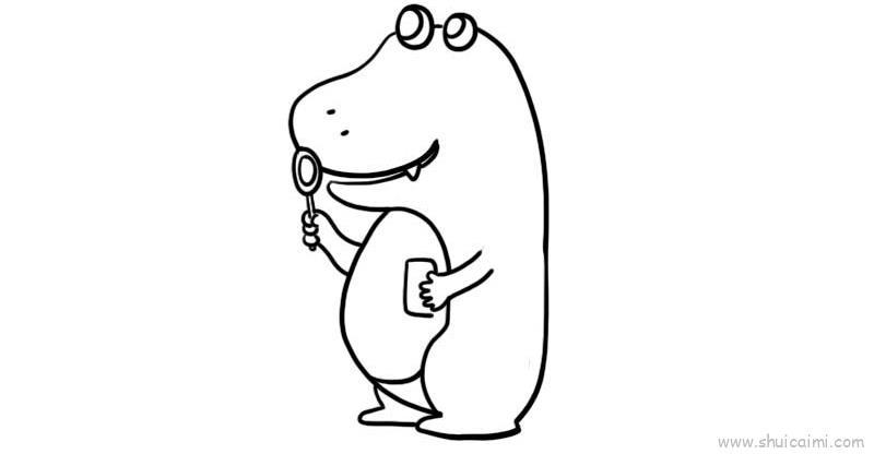 照镜子儿童画怎么画 照镜子简笔画画法