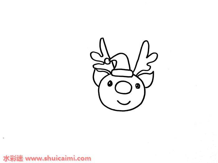 圣诞驯鹿怎么画 圣诞驯鹿简笔画简单又漂亮彩色
