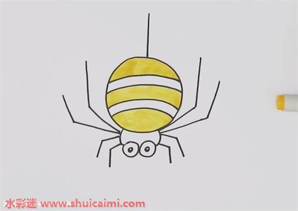 蜘蛛怎么画 蜘蛛简笔画简单彩色