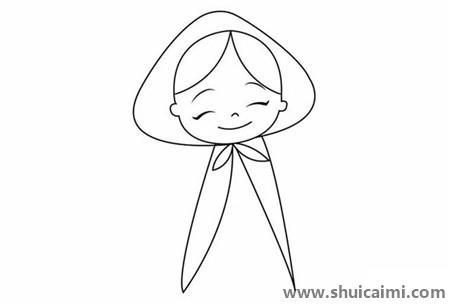 童话故事小红帽儿童简笔画