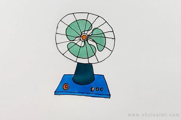 风扇简笔画怎么画 风扇简笔画画法