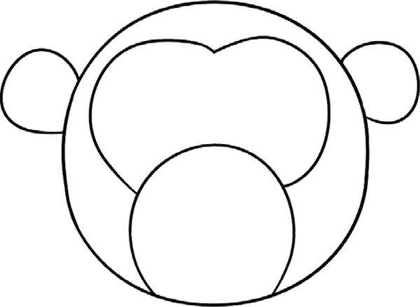 圆脸的猴子的简笔画怎么画 圆脸的猴子简笔画简单又好看