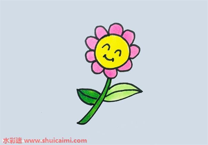 小花好看怎么画 小花简笔画步骤