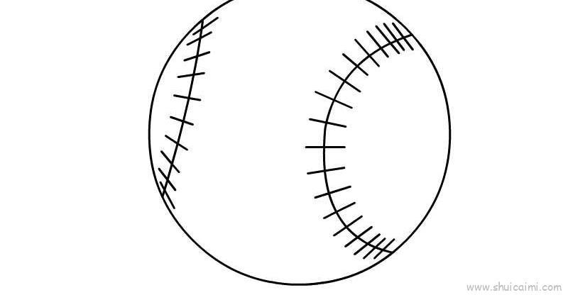 棒球儿童画怎么画 棒球简笔画顺序