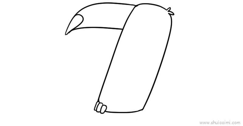 数字画鸟儿童画怎么画 数字画鸟简笔画简单