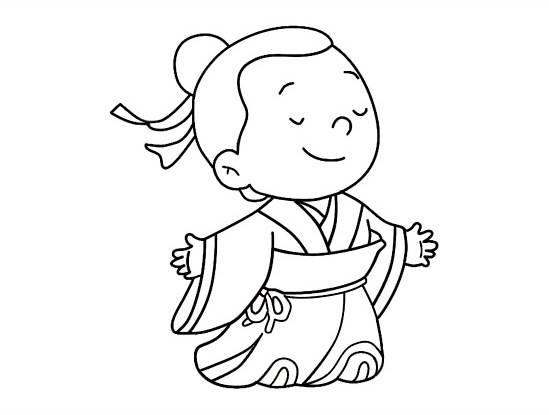 简笔画人 简笔画人物女孩可爱