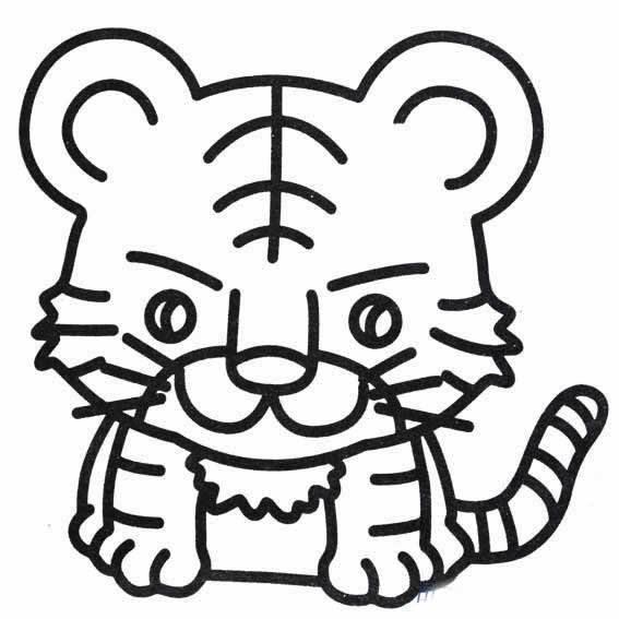 虎简笔画图片大全 虎简笔画图片大全可爱