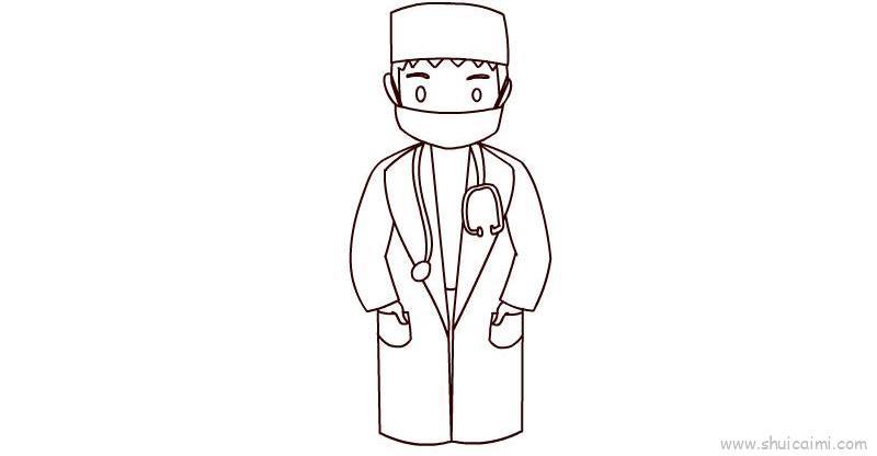 医生教程儿童画怎么画 医生教程简笔画简单