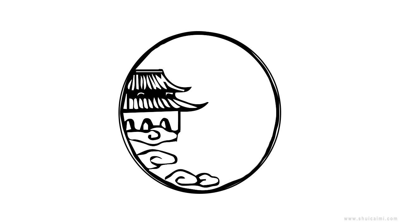 月宫简笔画怎么画 月宫简笔画图片大全