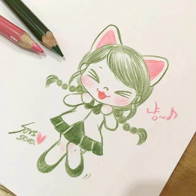 简笔画人物少女 漫画简笔画人物少女