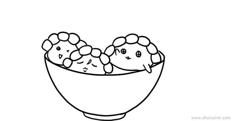 冬至儿童画怎么画 冬至简笔画步骤