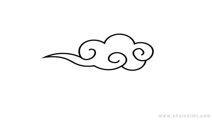 祥云简笔画怎么画 祥云简笔画简单