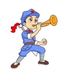 红军战士简笔画 红军战士简笔画图片