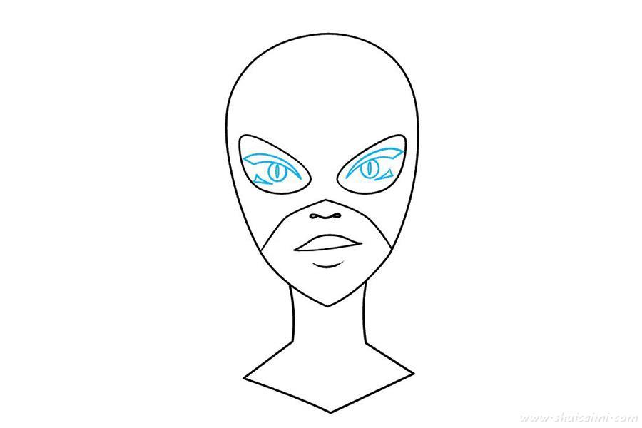 猫女怎么画 猫女简笔画图片大全带颜色