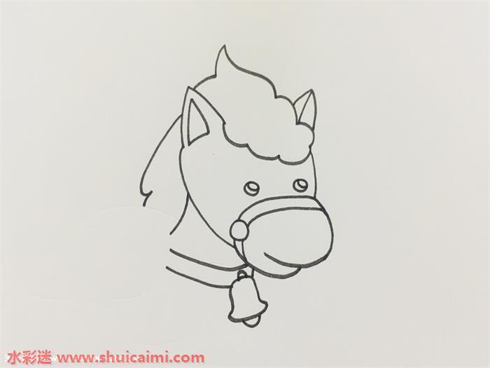 小马过河的简笔画画法步骤教程
