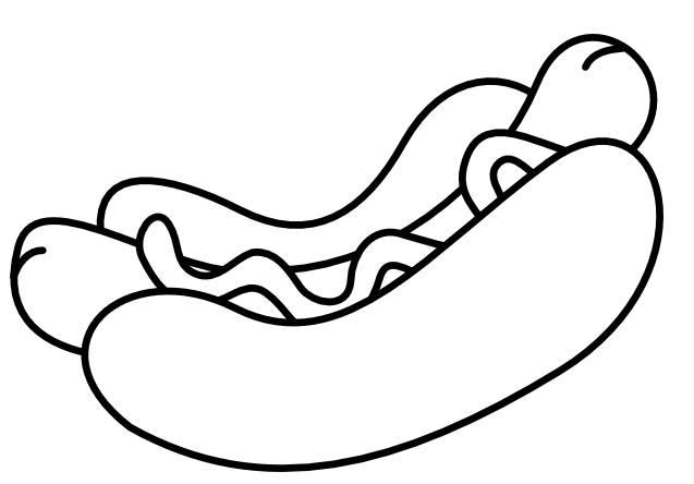 热狗简笔画 热狗简笔画图片
