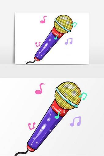 麦克风简笔画 麦克风简笔画彩色