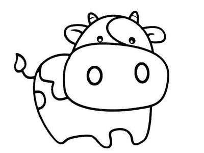 奶牛的简笔画图片大全 奶牛的简笔画图片大全彩色