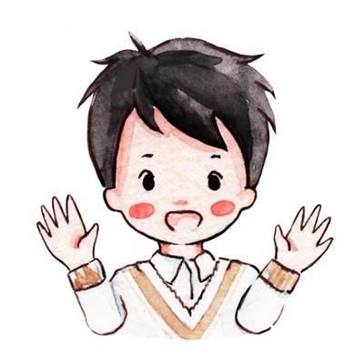 简笔画人物男孩帅气 简笔画人物男孩帅气q版校服