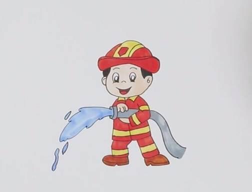 简笔画消防员 简笔画消防员怎么画