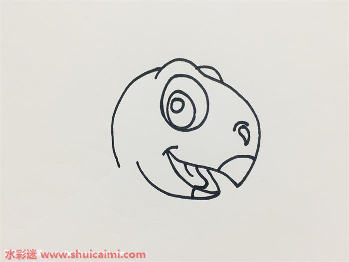 剑龙怎么画 剑龙简笔画简单好看带颜色