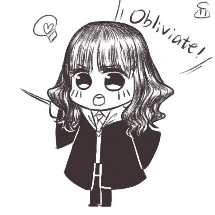 赫敏q版简笔画全身 赫敏q版怎么画