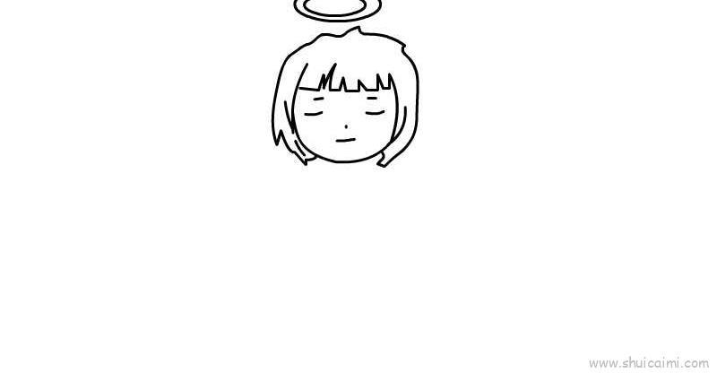 天使儿童画怎么画 天使简笔画顺序