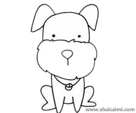 雪纳瑞儿童简笔画