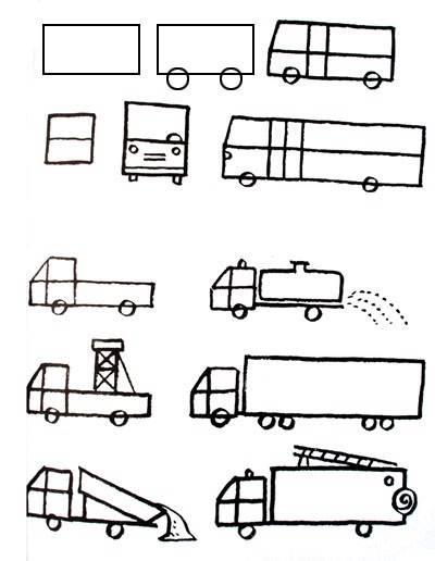 卡车简笔画 卡车简笔画儿童