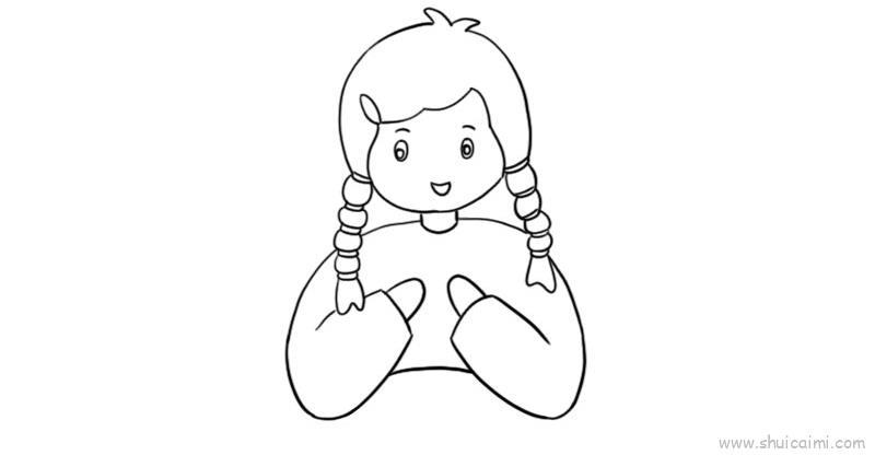 女孩吃汤圆儿童画怎么画 女孩吃汤圆简笔画画法