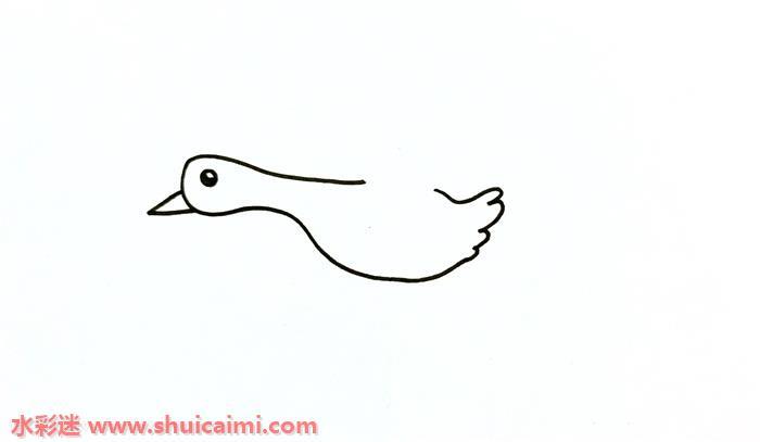 大雁怎么画 大雁简笔画简单彩色